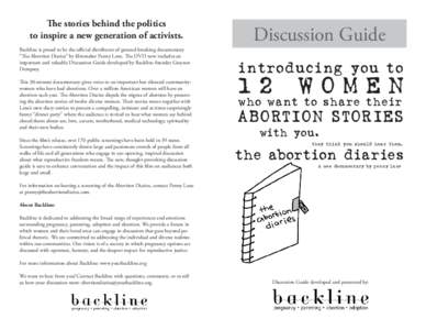 Abortion Diaries Discussion Guide.indd