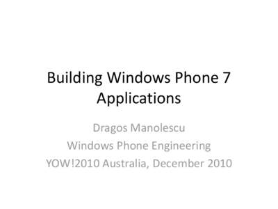 Windows Mobile / Windows Phone / .NET Framework / System time / Microsoft Direct3D / Computing / Software / Smartphones