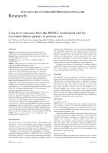 Downloaded from bmj.com on 18 MayCite this article as: BMJ, doi:bmjBE (published 20 JanuaryResearch