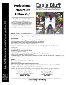 Hamline University / Fellowship / National Association for Interpretation / Environmental education / Fellow