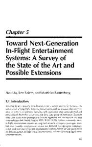 Chapter 5  Toward Next-Generation In-Flight Entertainment Systems: A Survey of the State of the Art and