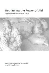 Rethinking the Power of Aid The Crisis of Humanitarian Action