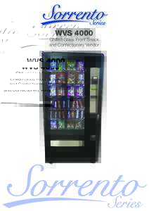 wvsChilled Glass Front Snack and Confectionery Vendor  wvs 4000