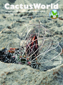 CactusWorld The Journal of the British Cactus & Succulent Society Volume 29 No. 2