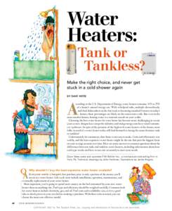 Water Heaters: Tank or Tankless?