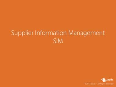 Business / Economy / Professional studies / Supply chain management / Management / Manufacturing / Computer access control / Subscriber identity module / Category management / Meter Point Administration Number / Enterprise resource planning / Supply chain