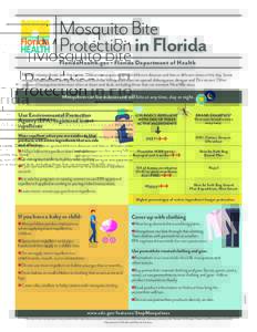 Mosquito Bite Protection in Florida FloridaHealth.gov • Florida Department of Health Not all mosquitoes are the same. Different mosquitoes spread different diseases and bite at different times of the day. Some mosquito