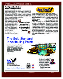 SPECIAL ADVERTISING SECTION SPECIAL ADVERTISING SECTION  SP The Highest Standards in Marine Paint Application