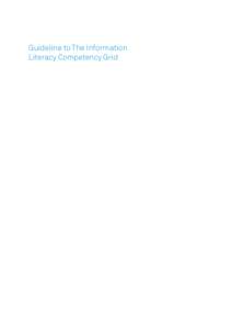 Guideline to The Information Literacy Competency Grid