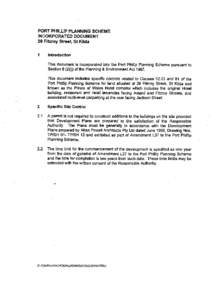 PORT PHILLlP PLANNING SCHEME INCORPORATED DOCUMENT 29 Fitzroy Street, St Kilda 1 Introduction  This document is incorporated into the Port Philip Planning Scheme pursuant to