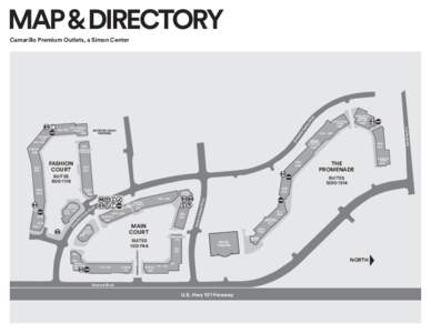 MAP & DIRECTORY  riv e  Camarillo Premium Outlets, a Simon Center