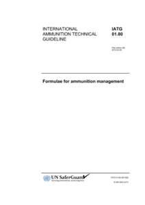 Microsoft Word - IATG[removed]Formulae for Ammunition Management (V.1B).doc