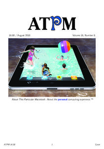 ATPM[removed]August 2010 Volume 16, Number 8