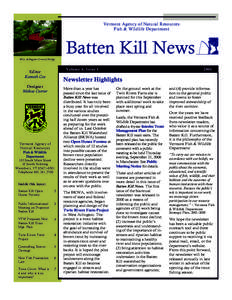 Vermont Agency of Natural Resources Fish & Wildlife Department West Arlington Covered Bridge  Batten Kill News