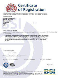 British Standards / IEC / Business / BSI Group / Kitemark / ISO/IEC 27001 / Data security / Public key certificate / Management system / Electronic commerce / Computing / Security