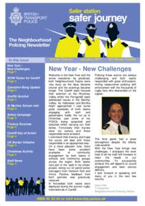 Winter Edition New Year New Challenges Page 1 WOW Factor for Cardiff Page 2 Operation Bang Update