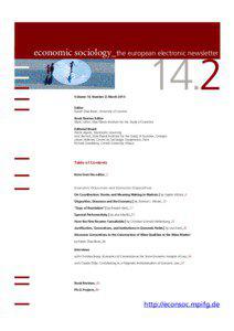 economic sociology_the european electronic newsletter  Volume 14, Number 2| March 2013