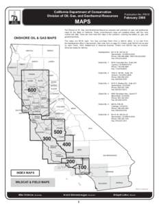 California Department of Conservation Division of Oil, Gas, and Geothermal Resources MAPS  DIVISION OF