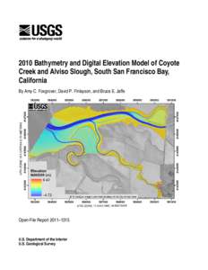 Cartography / Bathymetry / Digital elevation model / Side-scan sonar / Lidar / Topography / Sonar / Alviso /  San Jose /  California / United States Geological Survey / Surveying / Global Relief Model
