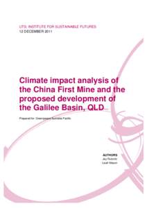 Microsoft Word - Climate impact CF mine FINAL v3
