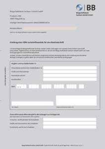 Bürgschaftsbank Sachsen-Anhalt GmbH PostfachMagdeburg Gläubiger-Identifikationsnummer: DE64ZZZ00000134714  Mandatsreferenz: