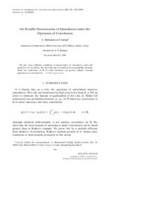 JOURNAL OF MATHEMATICAL ANALYSIS AND APPLICATIONS ARTICLE NO. 227, 335᎐358 ŽAY986091