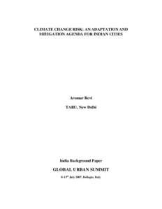 Microsoft Word - Revi Bellagio Climate Change Risk & Indian Citiesdoc