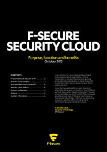 F-Secure Security Cloud: Purpose, function and benefits