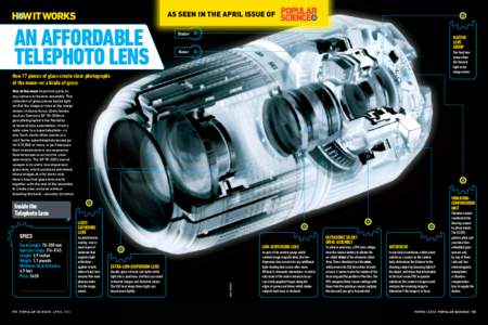 As seen in the April issue of  AN AFFORDABLE TELEPHOTO LENS  Stator