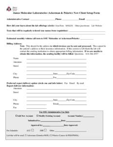 Microsoft Word - New Client Form James Molecular Labs.docx