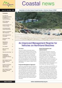 Coastal news Issue 39 • November 2008 Newsletter of the New Zealand Coastal Society: a Technical Group of IPENZ  Contents