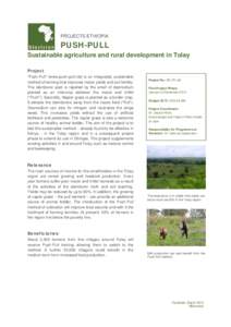 Tropical agriculture / International Centre of Insect Physiology and Ecology / Cereals / Striga / Maize / Desmodium / Sustainable agriculture / Millet / Food security / Agriculture / Food and drink / Biology