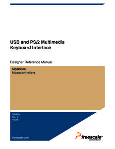 USB and PS/2 Multimedia Keyboard Interface Designer Reference Manual M68HC08 Microcontrollers