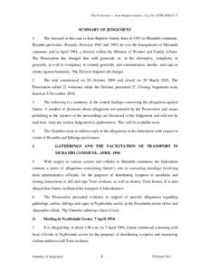 Microsoft Word - Gatete Summary of Judgement 31 March 2011.doc