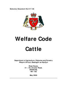 Statutory Document No[removed]Welfare Code Cattle Department of Agriculture, Fisheries and Forestry