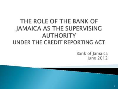 Bank of Jamaica June  