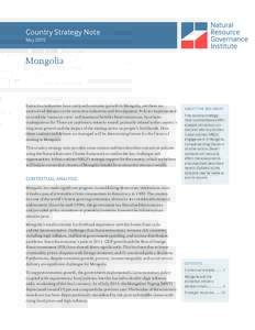 Mining / Occupational safety and health / Oyu Tolgoi mine / Resource curse / Economy of Mongolia / Extractive Industries Transparency Initiative / State Oil Fund of Azerbaijan