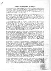 r Report of Mission to Tonga 3-4 April 1997 During the evening of Sunday 16 March 1997 Tropical Cyclone 