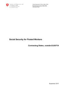 Federal Department of Home Affairs FDHA Federal Social Insurance Office FSIO International Affairs Social Security for Posted Workers Contracting States, outside EU/EFTA