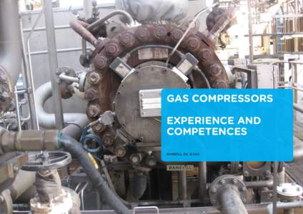 GAS COMPRESSORS EXPERIENCE AND COMPETENCES RAMBOLL OIL & GAS  OUR CAPABILITIES WITHIN