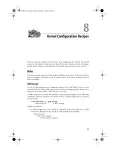,ch08Page 63 Friday, December 1, :05 AM  Chapter 8Kernel Configuration Recipes 8 Kernel Configuration Recipes