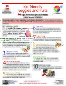 10 tips Nutrition  Education Series