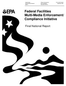 Report - Federal Facilities Multi-Media Enforcement/Compliance Initiative