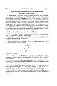 MATHEMATICAL NOTES  SOME PICTORIAL COMPACTIFICATIONS OF TKE REAL LINE BARRYSIMON,Princeton University 1. Introduction. The general theory of compactifications of a completely