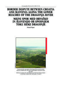 Acta geographica Slovenica, 48-2, 2008, 331–356  BORDER DISPUTE BETWEEN CROATIA