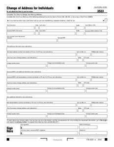 2016 form 3533 Change of Address of individuals.