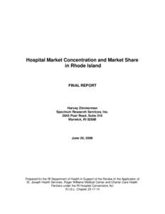 Microsoft Word - Hospital Market Concentration and Market ShareFINA