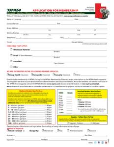 Utah Petroleum Marketer & Retailer Association Application for Membership