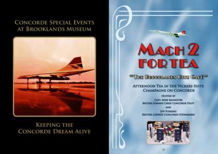 Concorde Special Events at Brooklands Museum Mach 2 for tea “ The Brooklands Ritz Café ”
