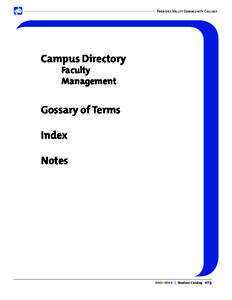 Paradise Valley Community College  Campus Directory Faculty Management